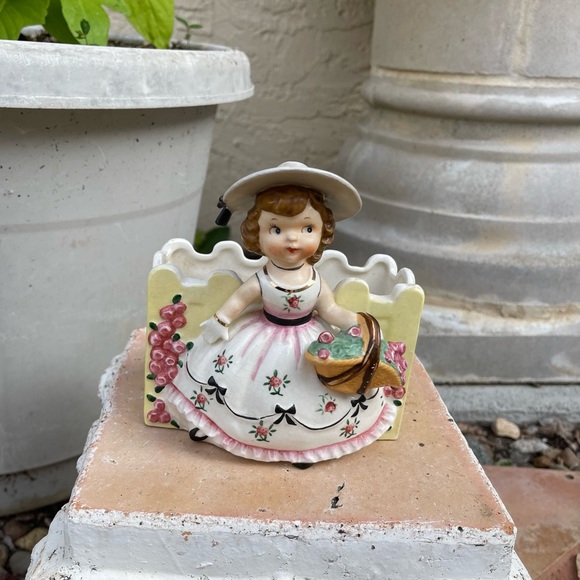 napco Accents Vintage Napco Collectible Girl Planter Poshmark
